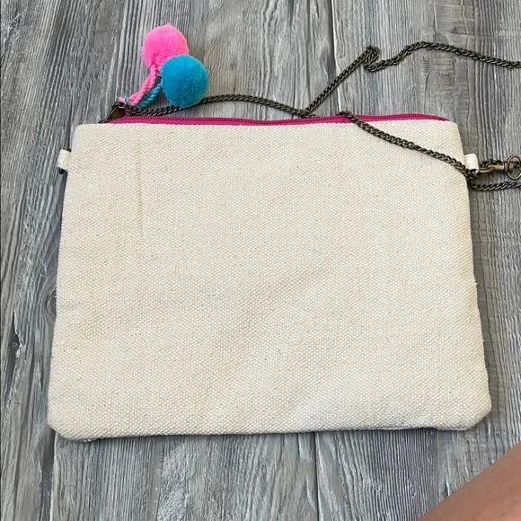 Katydid Multicolor Heart Sequin Clutch - Picture 3 of 5